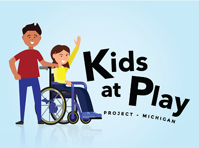 Kids at Play Non-Profit logo adobe illustrator branding design disability equality graphic design illustration illustrator logo non profit nonprofit playground typography vector vector art