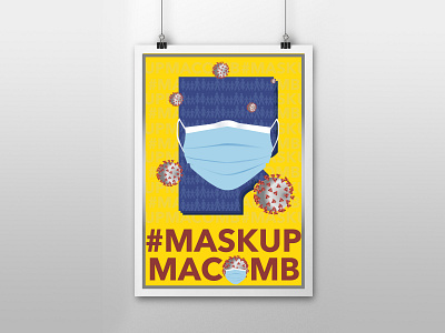 #maskupmacomb adobe illustrator competition covid design graphic design illustration illustrator mask michigan typography vector vector art