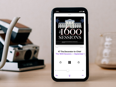 The 1600 Sessions Podcast Cover Image (Dribbble Weekly Warmup) adobe illustrator america branding design dribbbleweeklywarmup graphic design illustration illustrator logo podcast podcast art redesign the white house usa vector vector art white hosue