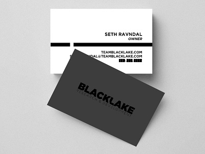Blacklake Top Secret Business Card