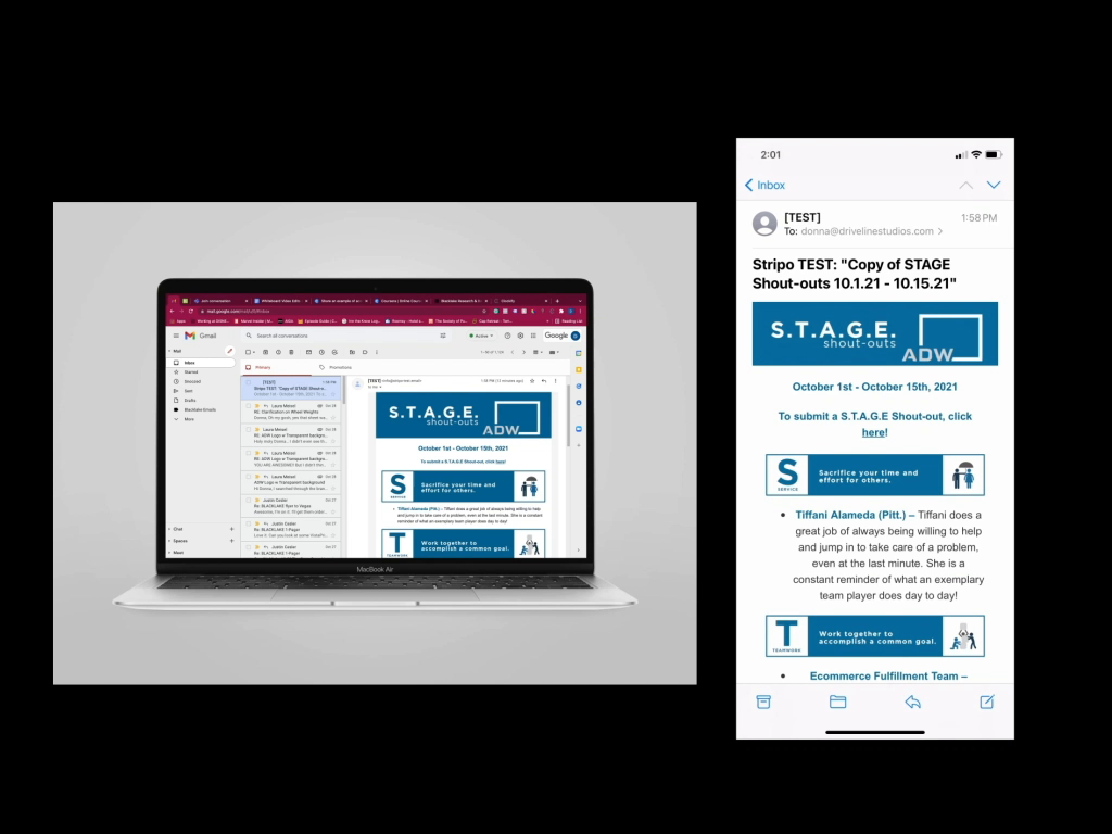 Email Template Mobile and Desktop by Donna Ferrante on Dribbble