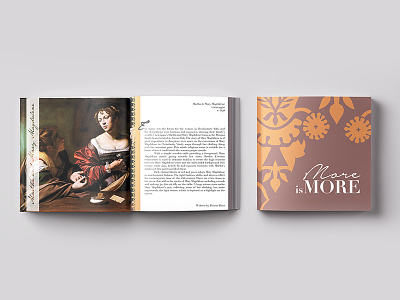 Italian Renaissance Art Exhibit Brochure art art history book book design indesign italian renaissance vector