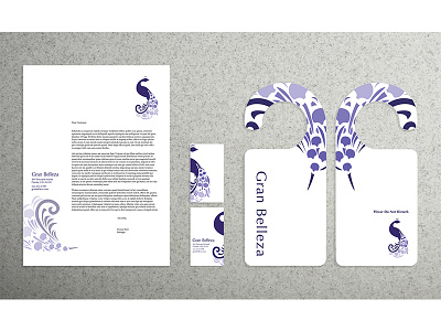 Hotel Logo Design and Marketing Package business card graphic design letterhead logo marketing package peacock vector