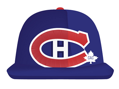 Montreal Canadiens Hat adobe illustrator branding canada canadiens graphic design hat hats hockey ice hockey illustration illustrator logo montreal nhl quebec vector vector art