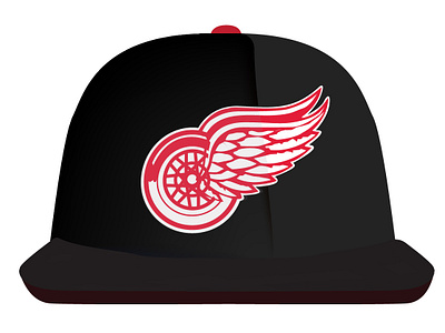 Detroit Red Wings Hat adobe illustrator branding detroit detroit graphic designer detroit red wings graphic design hat hats hockey ice hockey illustration illustrator logo michigan nhl red wings vector vector art