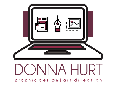 Donna Hurt Designs adobe illustrator branding graphic design illustration illustrator personal brand sticker stickermule vector vector art