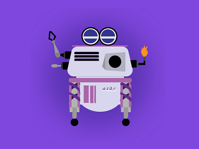 Robot H-ER-C - Dribbble Rebound