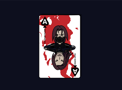 Bucky Barnes Ace of Spades (Dribbble Warmup) adobe illustrator bucky bucky barnes character design dribbble graphic design illustration illustrator marvel marvel comics playing card playing cards the winter soldier vector vector art winter soldier