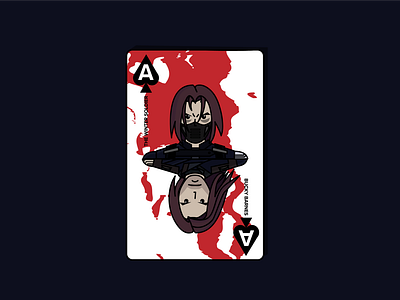 Bucky Barnes Ace of Spades (Dribbble Warmup)