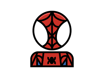 Spiderman digital illustration minimal