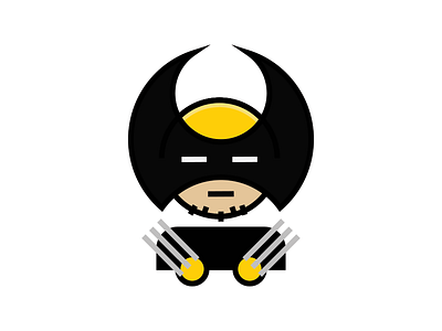 Wolverine digital illustration illustrator minimal xmen