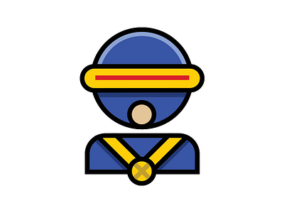 Cyclops cyclops icon illustration marvel minimal xmen