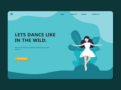 Dance In The Wild animation dance design flat flatillustration illustration minimal ui ux vector vector artwork web website