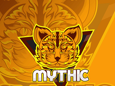 Mythic Cat Esport Mascot Logo