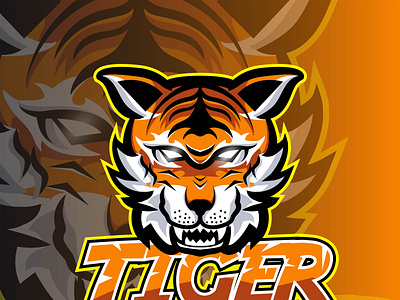 Tiger Mascot for logo esport esport illustration logo vector