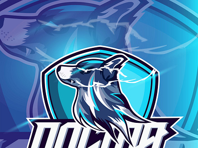 Esport Logo Dog Mascot with text Dogma