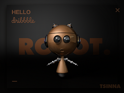 A little robot c4d