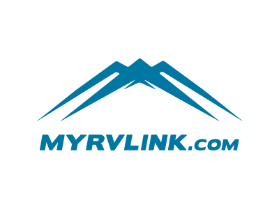 MyRVLink logo outdoors rv travel