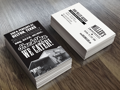 Miller's Smokehouse Business Cards