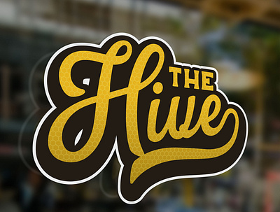 The Hive Logo Concept collaboration design hive illustration logo officespace signage