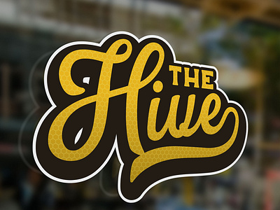 The Hive Logo Concept collaboration design hive illustration logo officespace signage