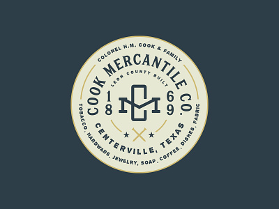 Cochran Blair & Potts Artwork Concepts badge branding logo patch texas