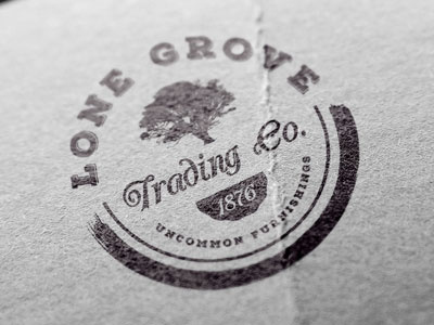 Lone Grove Trading Company Logo Concept concept logo lone grove old school rustic texas trading company uncommon