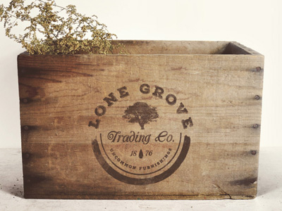 Lone Grove Trading Co. Final Mark concept logo lone grove old school rustic texas trading company uncommon
