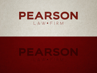 Pearson Law Firm Logo Concept attorney lawyer logo