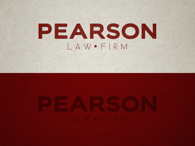 Pearson Law Firm Logo Concept by Zach Oldham on Dribbble
