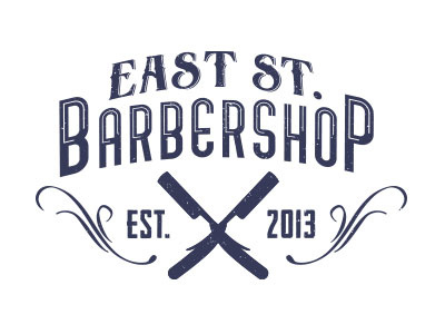 East St. Barbershop Logo Concept barbershop logo