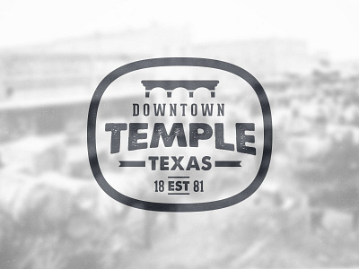 Downtown Temple Logo Concept downtown historic temple texas