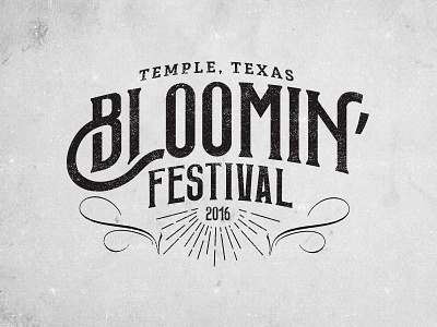 Bloomin' Festival Logo Concept