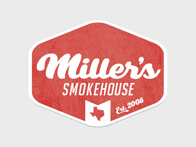 Miller's Smokehouse Badging badge belton logo millers smokehouse texas