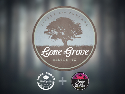 Lone Grove Trading Co. Altered Logo Concept belton boutique company grove shop trading