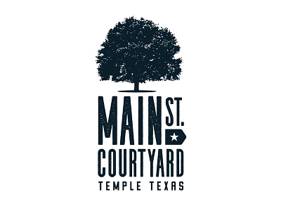 Main Street Courtyard Logo Concept city concept courtyard logo main street texas
