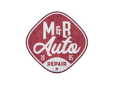 M&B Auto Repair Logo Concept automotive logo repair retro vintage