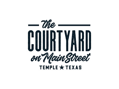 Main Street Courtyard Logo Concept (Round II) city concept courtyard logo main street texas