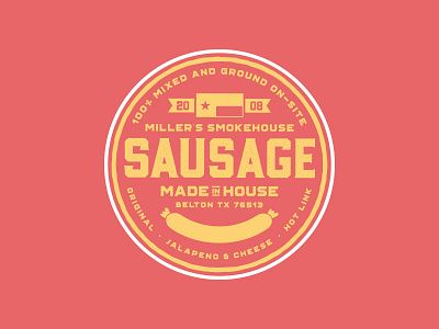 "Made in House" Sausage Mark barbecue bbq belton brisket pork sausage texas