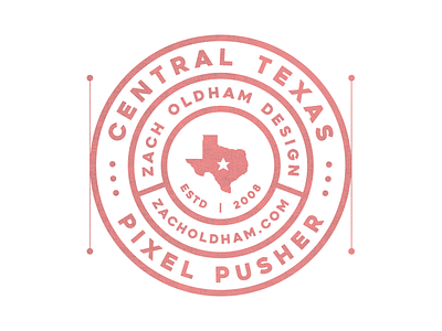 Central Texas Pixel Pusher Mark II badge design illustration logo patch pixel texas