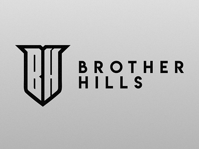 BH (BROTHER HILLS) LOGO design flat icon illustration logo vector