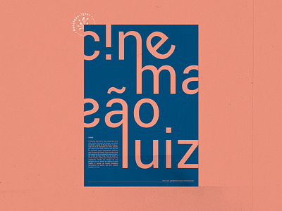 Cinema São Luiz brazil cartaz cine cinema sao luiz design graphic design henriqdesigner pernambuco poster recife