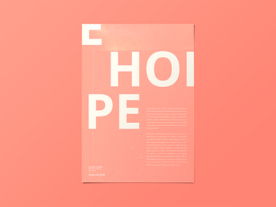 Hope cartaz design graphic design henriqdesigner