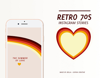 70s Inspired Retro Instastories Template design graphic design instagram template instastories product design socialmedia