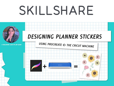 Skillshare - Make Kisscut stickers using Procreate & Cricuti bullet journal cricut design graphic design illustration planner procreate product design