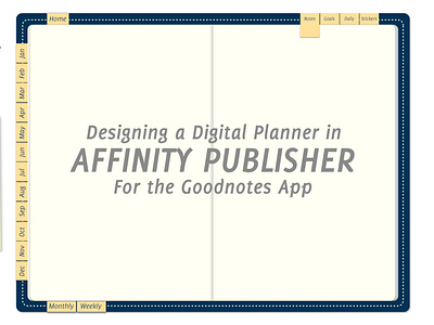 Skillshare Course- Build a Digital Planner in Affinity Publisher