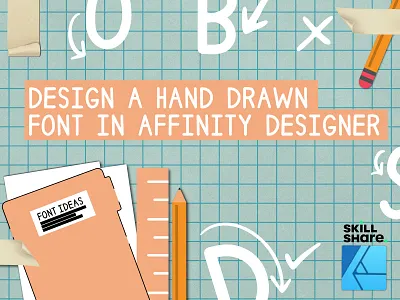 Design a Hand Drawn Font in Affinity Designer and Glyphs Mini design fonts graphic design hand drawn fonts