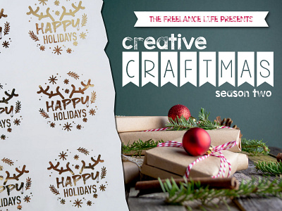 Learn to Design Holiday Foil Gift Labels with Me!