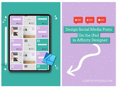 Design a Social Media Post Template in the Affinity Designer App