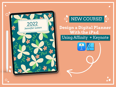 Design a Linked Digital Planner in the Affinity Designer App bullet journal design graphic design planner